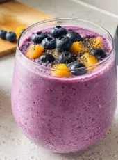 Mango Blueberry Chia Seed Smoothie for Busy Mornings